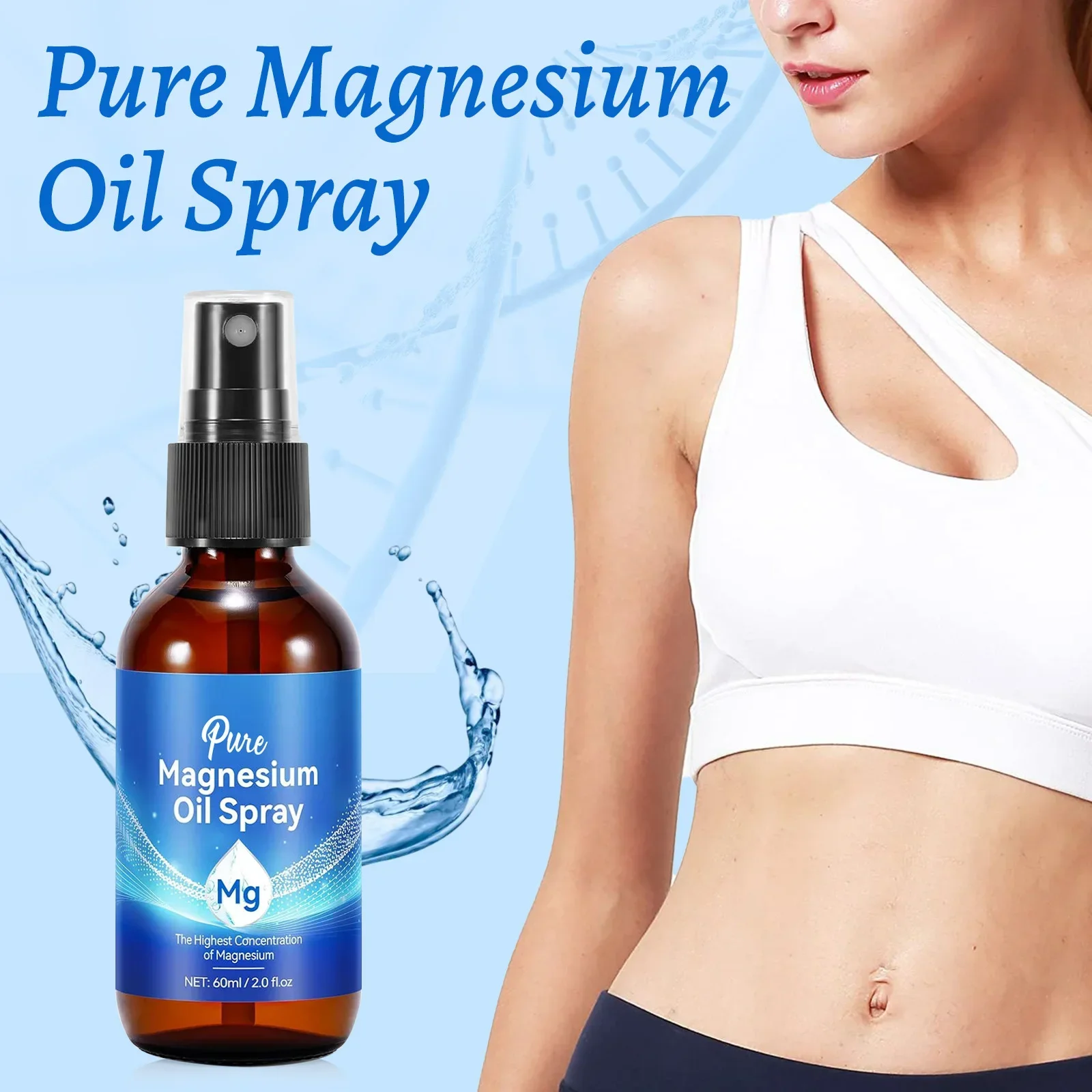 Bath Salts Magnesium - Магниевое масло-спрей для тела 60 мл,