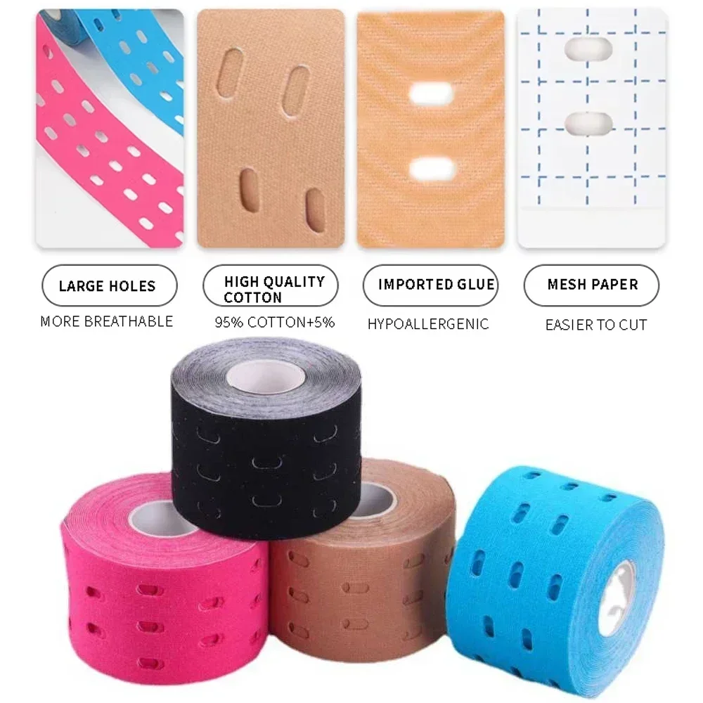 Эластичная перфорированная кин – обзор и цена Kinesiology Tape Sports