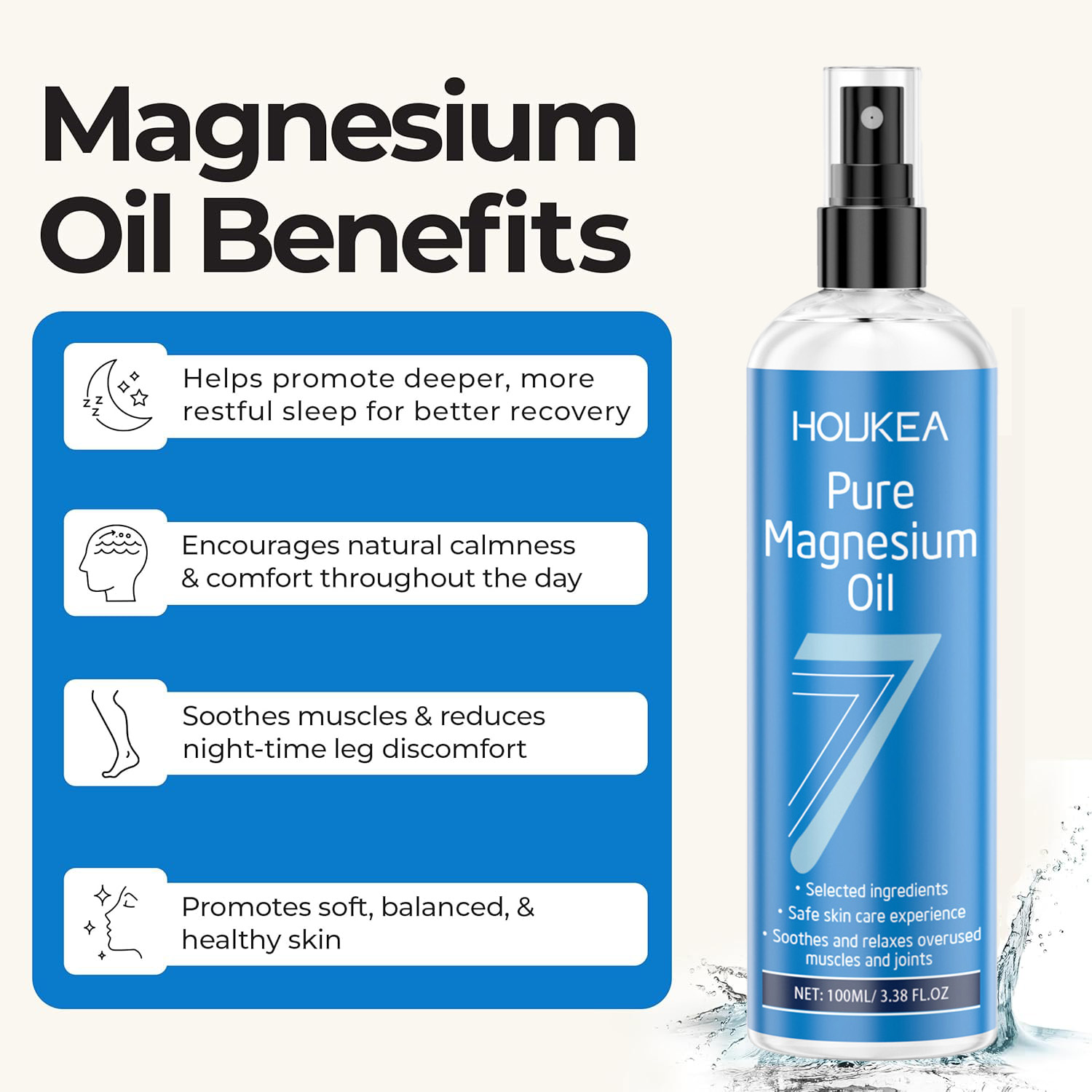 Чистый магниевый спрей-масло:  – обзор и цена Bath Salts Magnesium
